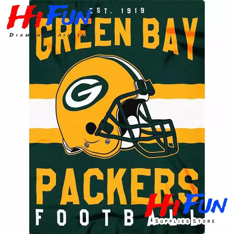 

Наборы для алмазной живописи для взрослых, американский футбол, виды спорта, алмазное искусство 5D своими руками, настенное украшение, варианты подарков для футбольных фанатов Round 20x30cm