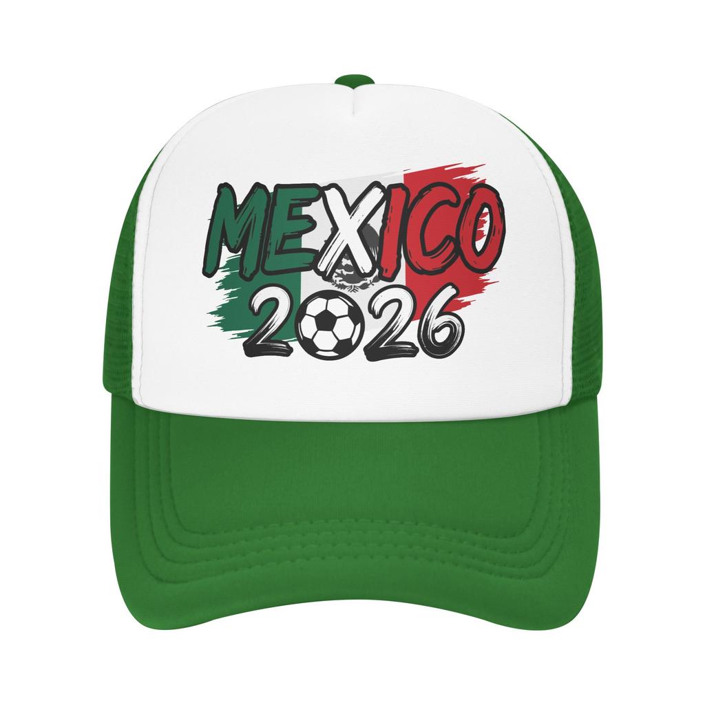 Mexico Football Match Mesh Baseball Cap Unisex Casual Sun Hats Usa Canada Mexico Soccer Hats Adjustable Summer Trucker Hats