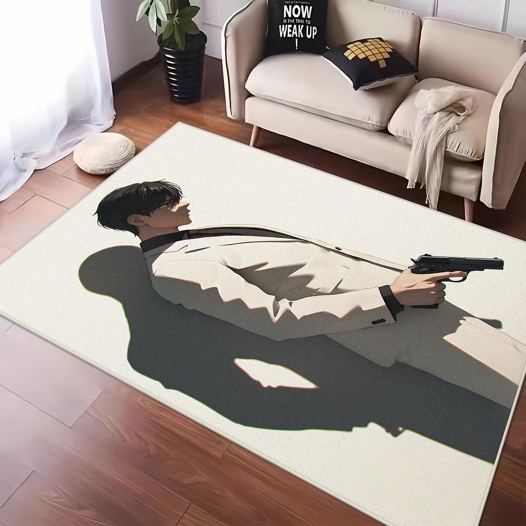 Moderner Stil Großes Wohnzimmer Anpassbare Teppiche Cartoon Heimdekoration Schlafzimmerteppich Maschinenwaschbare Matte für Boden Lounge