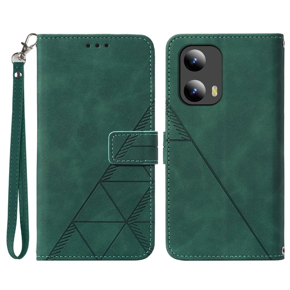 For Motorola Moto G Play 5G (2024)/Moto G 5G (2024) Leather Case with Hand Strap Wallet Stand Phone Cover