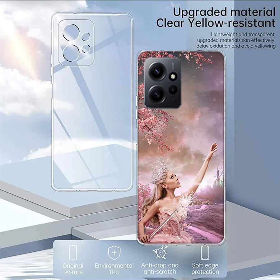 Ariana Grande Phone Case For Redmi Note 14 15 Pro 5G 13 12 Pro Plus 11 11T 11E 11S 10 Pro 10S 9 9S Cover Cell Clear TPU Capa Com