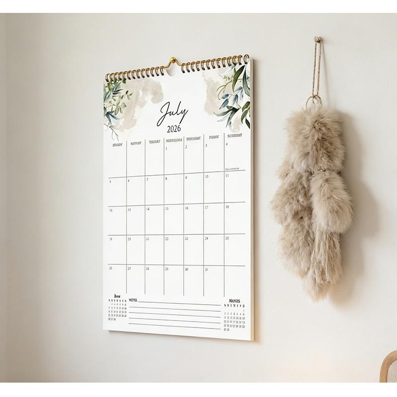 Creative 18 Months Planning Wall Calendar For Office Home Indoor Decoration