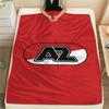 1 Stück AZ Alkmaar Aufdruck Flanelldecke, Hohe Qualität, Bequem für alle Jahreszeiten, Heimdekoration, Wärme und Komfort, Perfekt für Weihnachtsgeschenke