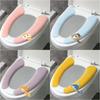 Haushaltsbadezimmer-Toilettendeckel-Set, Sockel, Cartoon-WC, klebrige Sitzauflage, waschbar, universeller Toilettensitzbezug, Kissen