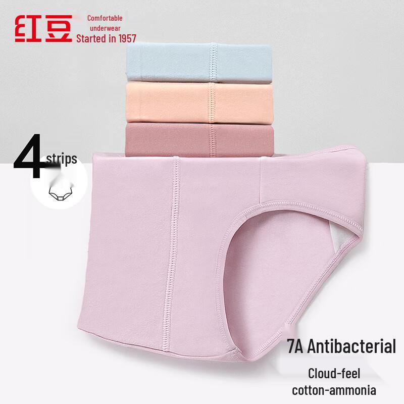 

Hodo Women s 7A Antibacterial High-Waist Cotton Briefs (4-Pack) L