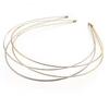 Silver Retro Gold Head Hoop Thin Metal Hair Hoop Gifts Double Root Hair Bands  Daily