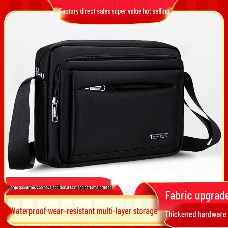 Men's Waterproof Korean Style Oxford Cloth Crossbody Shoulder Bag - Business Casual Small Backpack