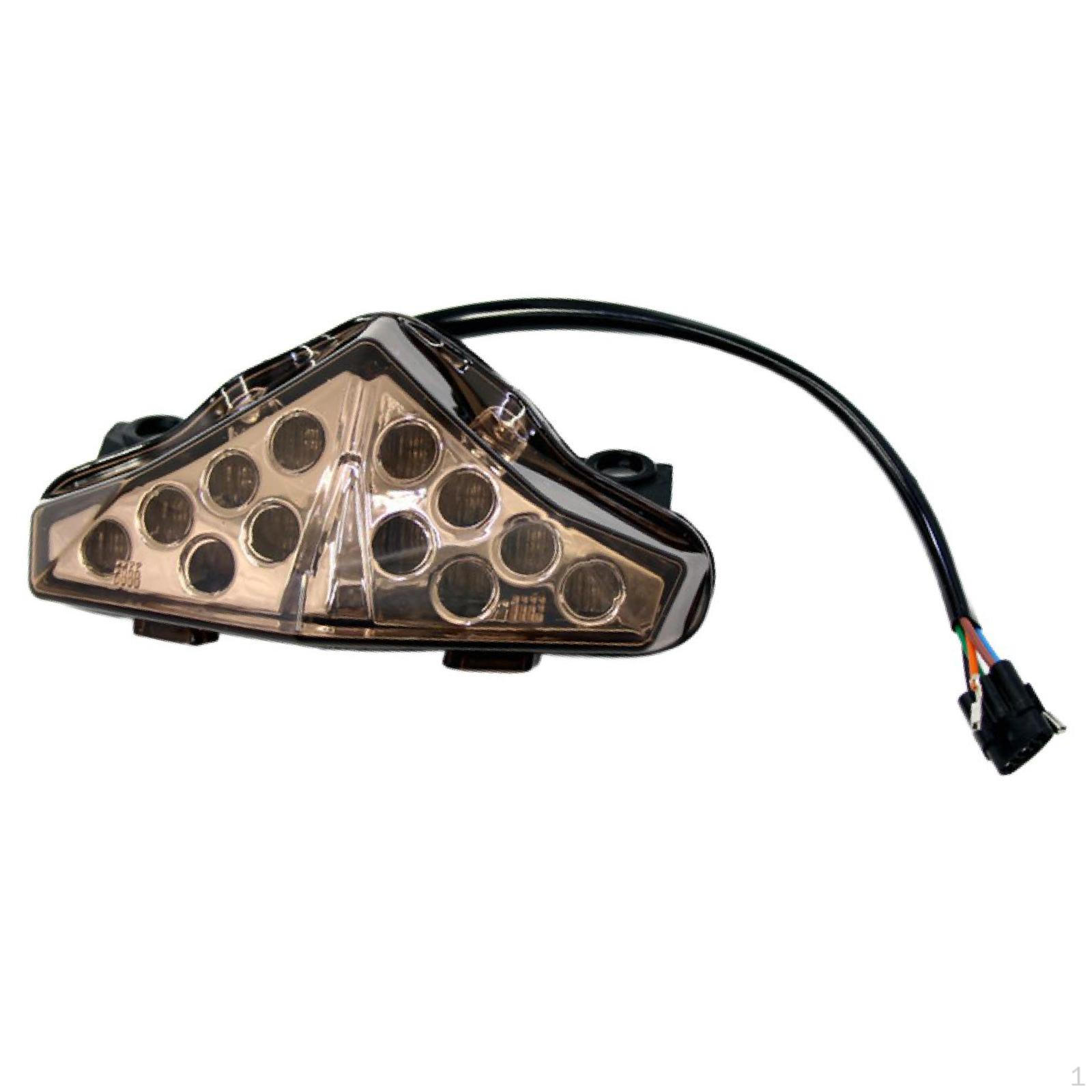 

Светодиодный задний фонарь тормоза для мотоцикла, лампа указателя поворота, освещение на открытом воздухе, запасная часть чёрный