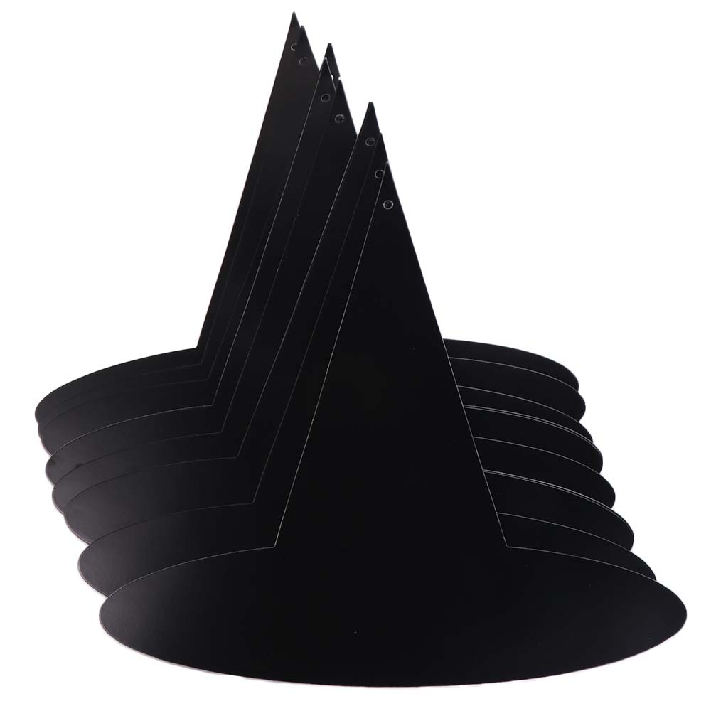 12pcs Spooky Halloween Hat Hanging Pendant DIY Hanging Wizard Caps Hat Wall Decor  Haunted House