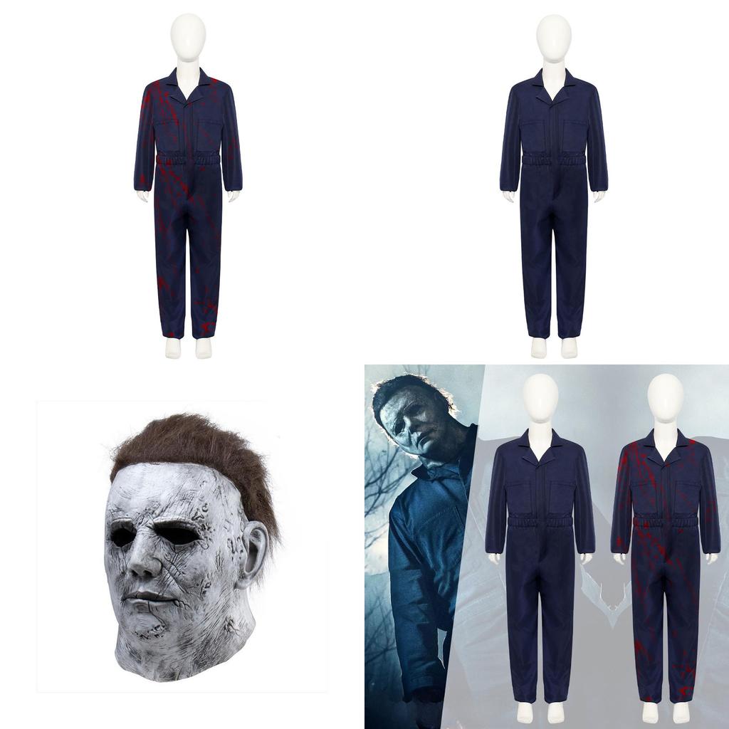 Show Stage Halloween Cosplay Costume Headcover With Blood Details