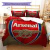 Arsenal F Pattern Bedding,Quilt Set Quilt Cover Pillowcase Home Birthday Gift(1 * duvet cover + 2 * pillowcase, without core)