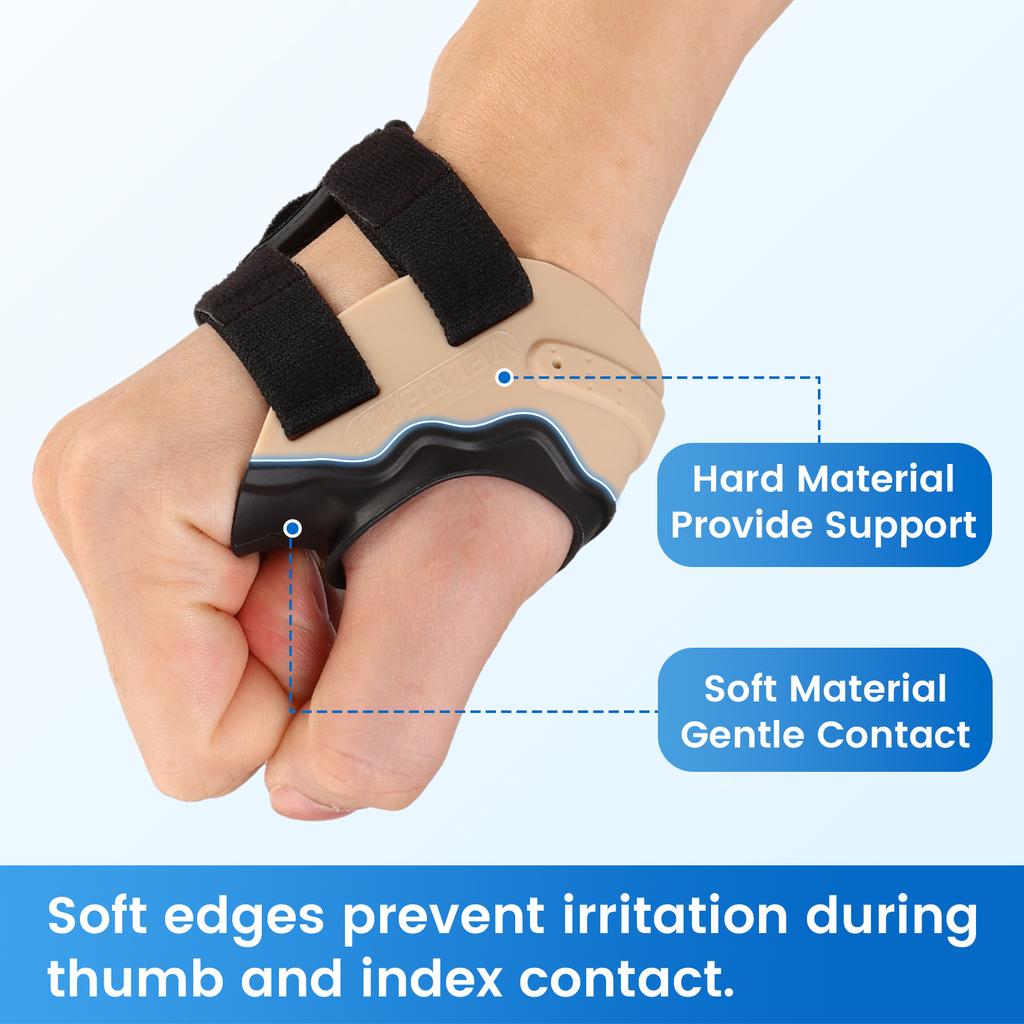 VELPEAU CMC Thumb Brace Orthosis for Arthritis, Osteoarthritis and Pain Relief, Anti-Slip Thumb Splint Stabilizer for Men Women