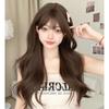 Wig Female Long Hair Natural Full Head Cover Cold Brown Big Wave Long Curly Hair Simulation Hair Jk Whole Wig