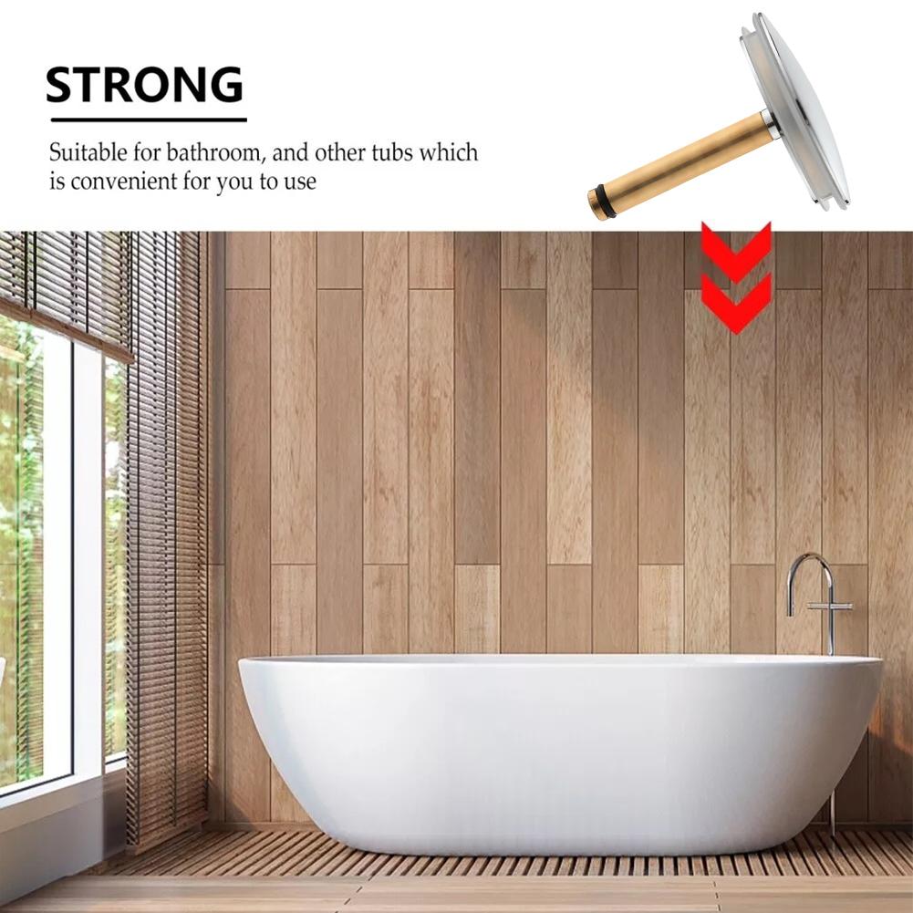 1 Pcs 44mm Bathtub Drain Stopper Bathroom Bath Replacement Tub Sink Waste Brass Bathroom Hardware Fittings