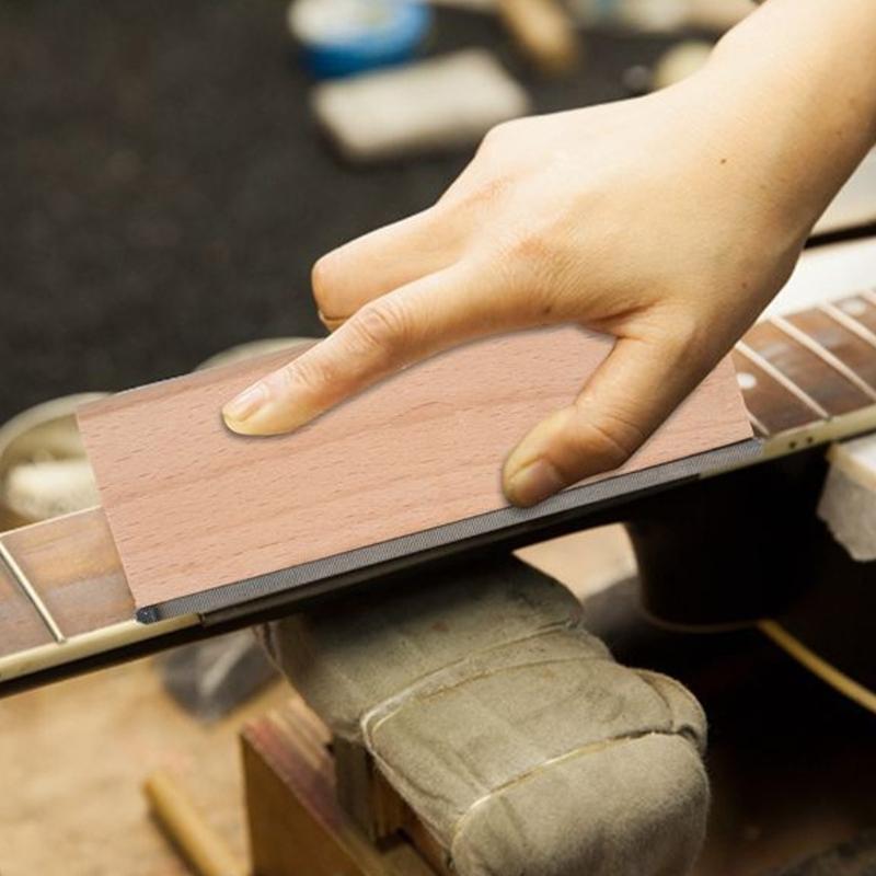 Guitar Fret Leveling File Sanding Blocks Polishing Trimmer Fingerboard End Bevel File Crowning Leveling Tool Enduring