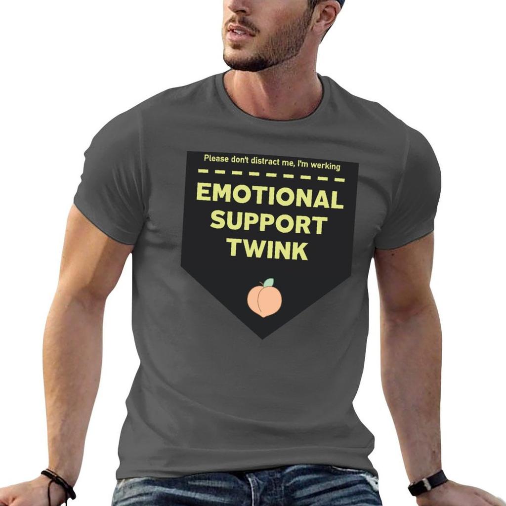 Emotional Support Twink Tshirt Cotton T Shirt Unisex T Shirts For Unisex Graphic Vintage Unisex T Shirt Cotton 100 Tshirt