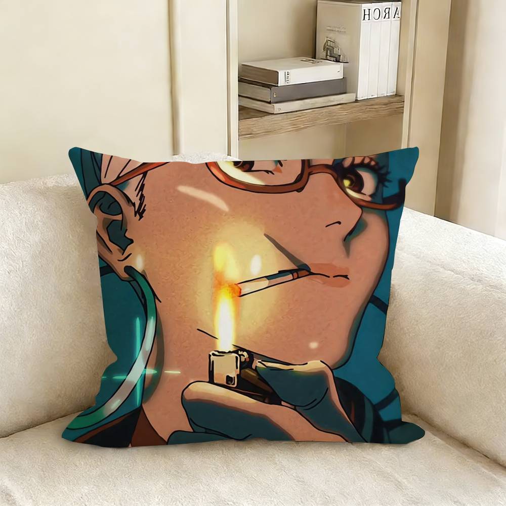 Dandadan Anime Pillow Case Living Room Sofa Cushion Cover Suitable For Home Bedroom Room Decoration