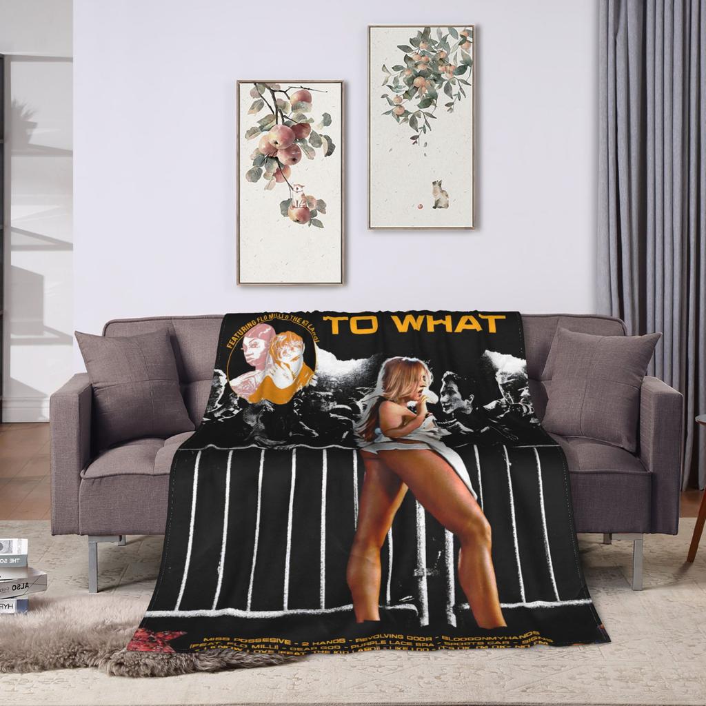 Tate McRae So Close To What Flannel Blanket Soft Bedding Throws for Couch Chair Travel Office Fluffy Bedspread Sofa Bed Cover