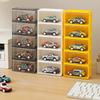 Scatola Espositore in Acrilico per Modellini di Auto 8 Scomparti Armadietto Scaffale Antipolvere Impilabile Scatola Portaoggetti per Auto per Hotwheels