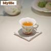 2pc/lot Hand-painted Japanese Flower Mouth Ear Lifting Teacup Zen Tea Bowl Mug Tea-tasting Fragrance Cup Chazhan Master Cup 55ml