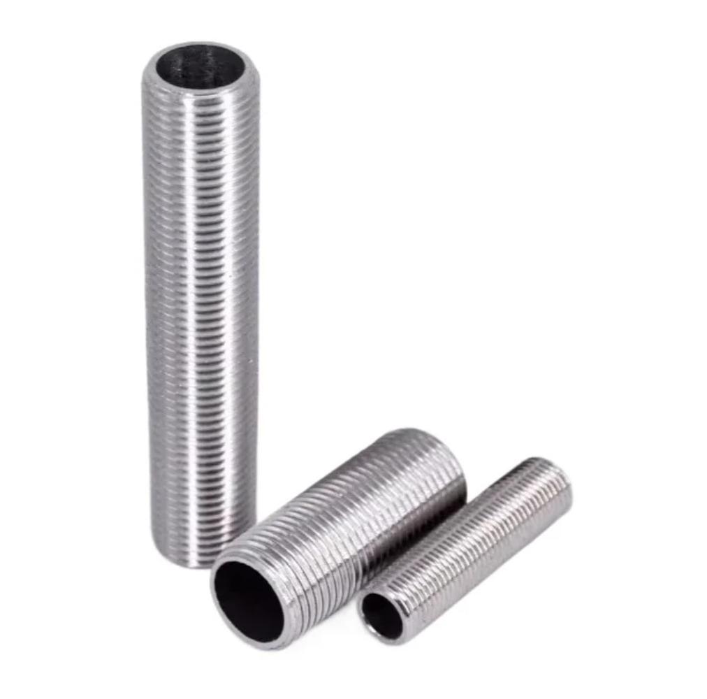 G1/8-2" BSPP-Außengewinde 20-150mm Edelstahl SS304 Vollgewinde-Nippel Durchgangsverschraubung Fassrohrverschraubung Wassertank