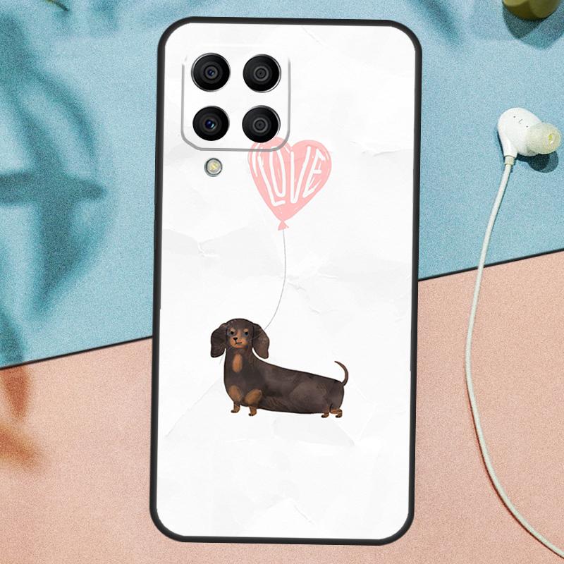 

Cute Dachshund Dog Case For Samsung Galaxy M33 M53 M13 M12 M32 M52 M06 M16 M36 M56 M15 M55 M31 M14 M35 M34 M54 Samsung M11