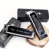 High-quality Polished 10 Hole Diatonic Harmonica - Beginner Friendly Wind Instrument