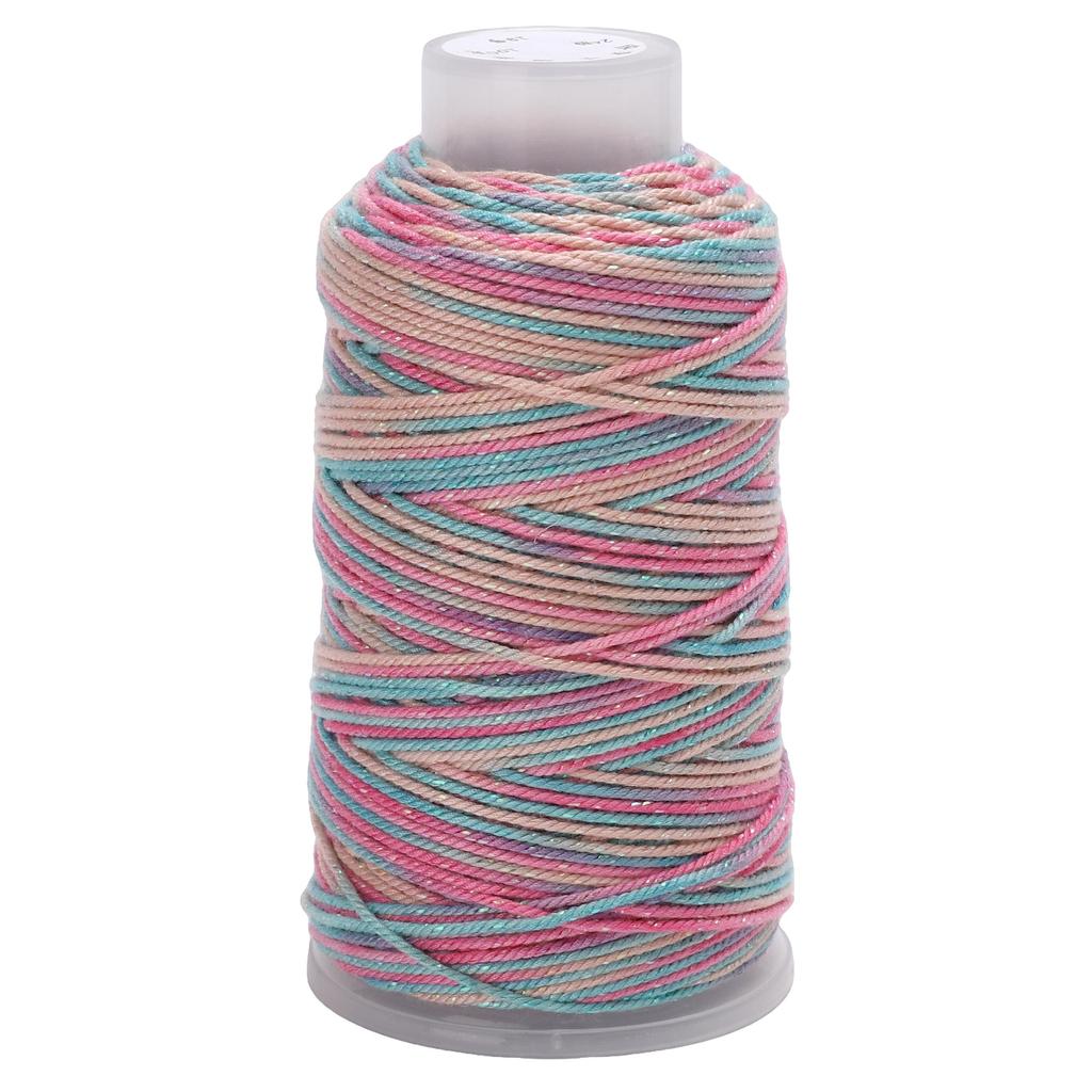 80Meter Polyester Cotton Thread Starry Sky Segment Dyeing Cord Sewing String DIY Handmade Accessories