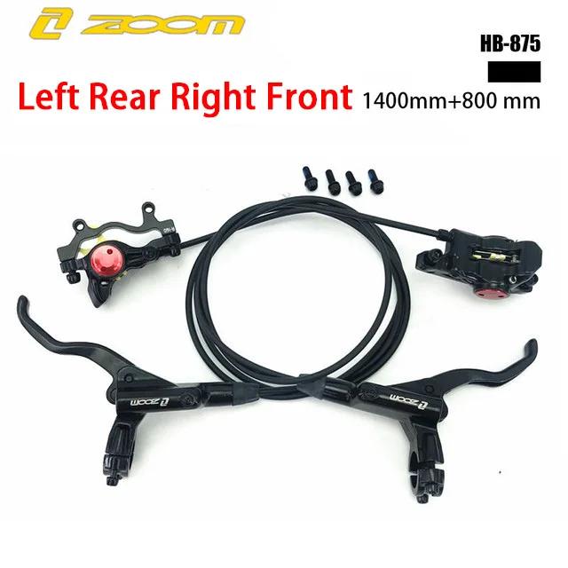 ZOOM HB875 MTB Bike Hydraulic Disc Brake Set 800/1400mm Left Front/Right Rear Mountain Bicycle Oil Pressure
