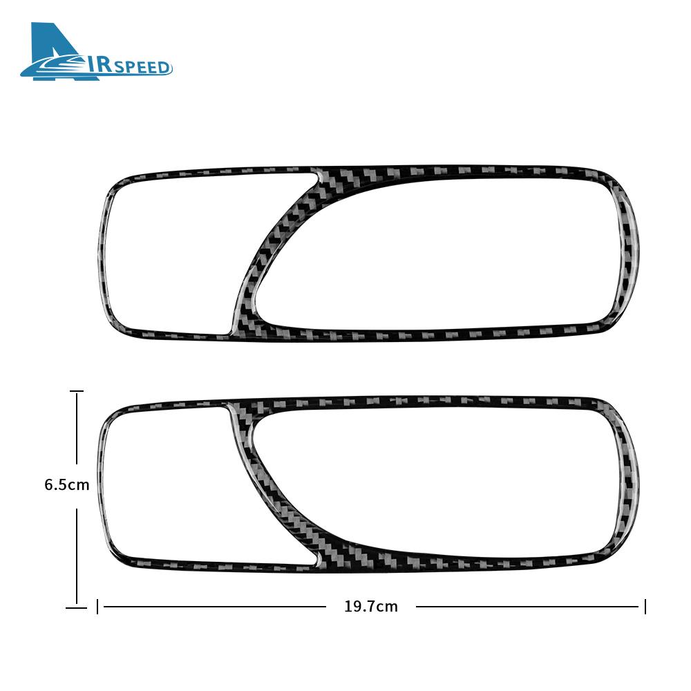 AIRSPEED Sticker For Lexus IS IS250 300 350C 2006 2007 2008 2009 2010 2011 2012 Car Real Carbon Fiber Rear Door Handle