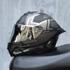 966Motorcycle helmets, men's and women's full face helmets, four season personalized large tail wing motorcycle running helmets