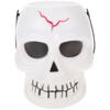 Skull Design Candy Jar Halloween Candy Bucket for Party Decor Multifunctional Sweets Storage Horror Themed Hanging Adornment