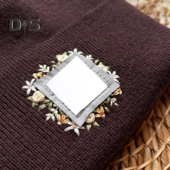 

Стабилизатор для вышивки шляп, водорастворимый стабилизатор с предварительно напечатанным рисунком цветов и гор, бумага для вышивки гладью и стежками для ручного шитья B