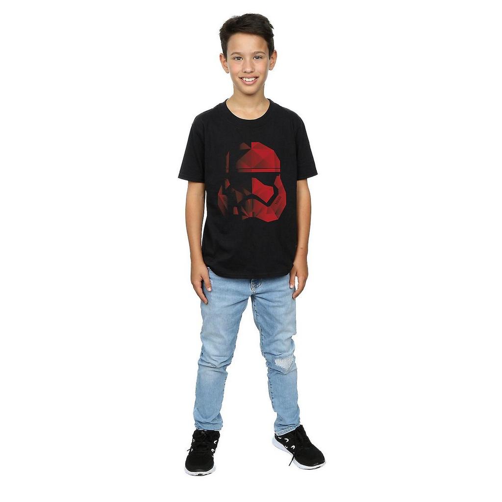 Star Wars: The Last Jedi Boys Cubist Stormtrooper Helmet Cotton T-Shirt