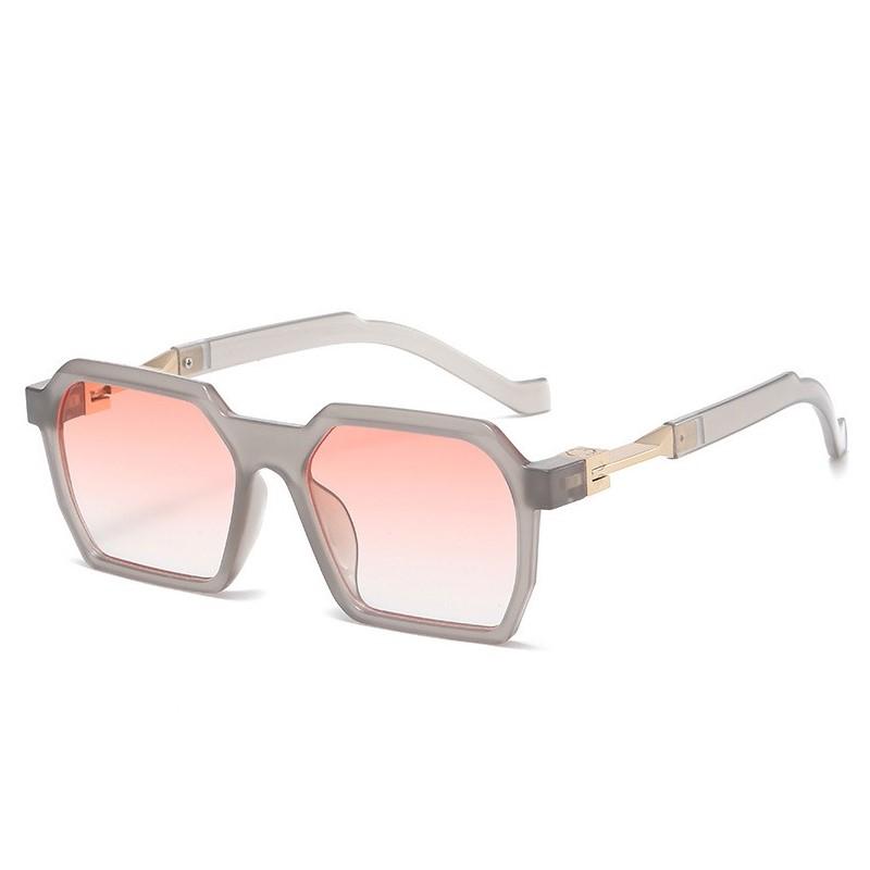 Men Women Vintage Square Sunglasses Polygon Sun Glasses Big Frame Fashion Eyewear Classic Geometry Rectangle Shades