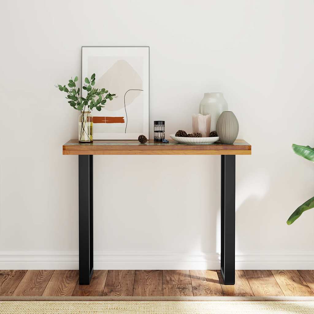 Vidaxl Console Table, Teak Wood, 100 X 35 X 75 Cm