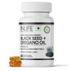 INLIFE Black Seed Oil 480mg with Oregano Oil, Kalonji Nigella Sativa, Immunity Hair & Respiratory Health, 60 Veg Capsules (Pack of 1)