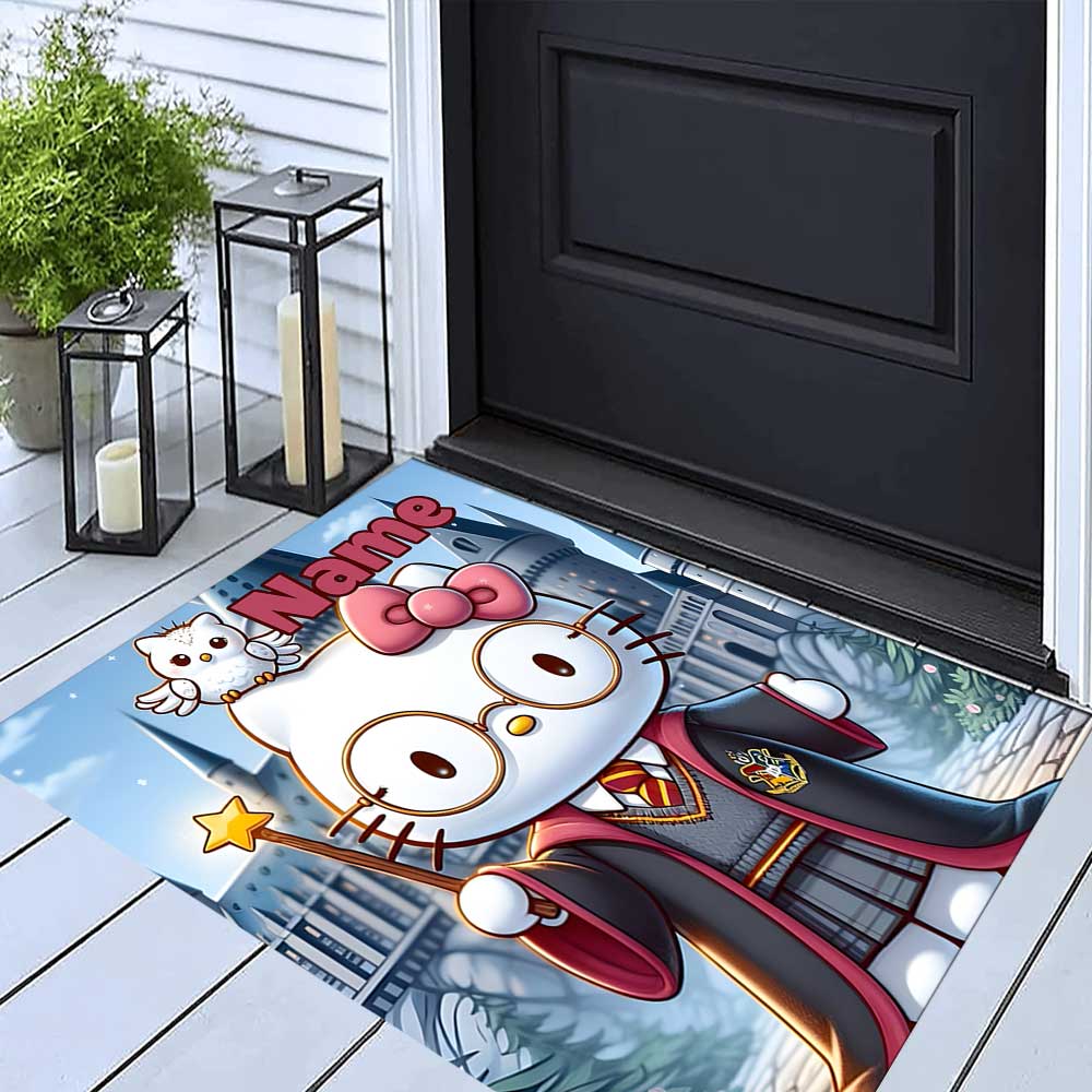 Warner Bros. Works (2) Customize Your Name Rug, Office Chair Cushion, Home Bedroom Living Room Gift.