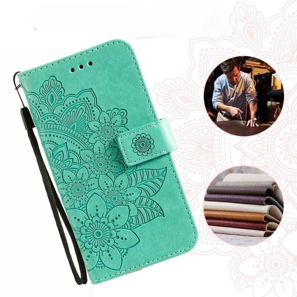 Flip Case for Xiaomi Redmi Note 12 5G / POCO X5 5G, Mandala, Green