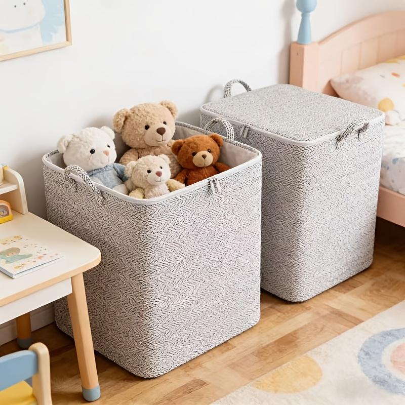 Large Capacity Storage Bag with Zipper and Handle, Clothes Storage Box, Item Organizer Bag Multi-Functional Foldable Storage Bag