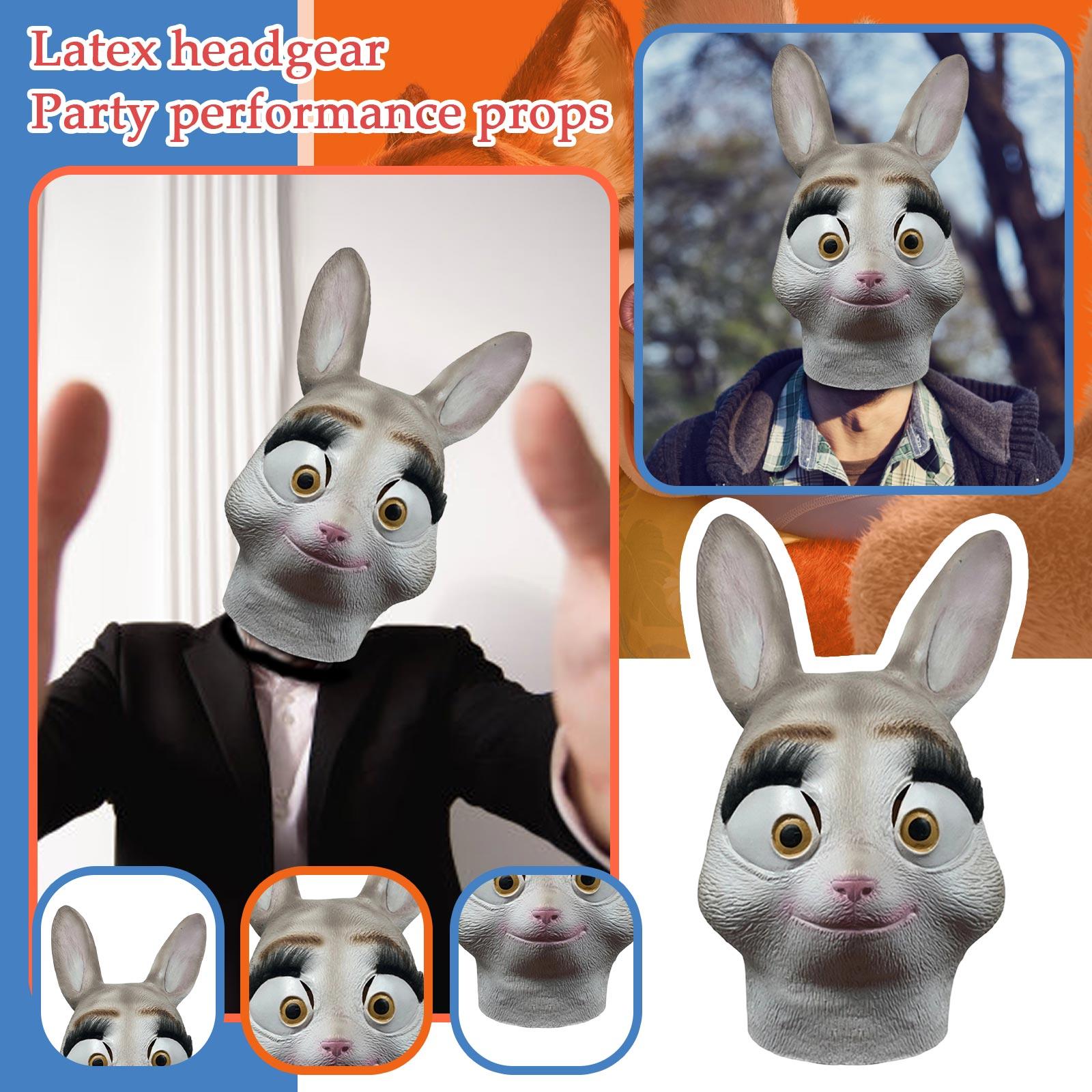 

Latex Headgear Party Performance Props One Size