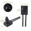 KP-107 Waterproof Push Button Switch 12V ON/Off SPST Switch with 4.5''Lines for Motorcycle/Car(Pack of 2pcs,Black)