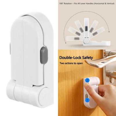 No Tools Required Child Proof Door Lock Door Knob Safety Lock  Toddlers Safety