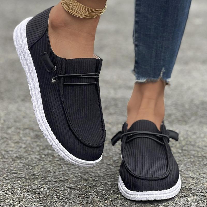 

Модные туфли большого размера 43, легкие, летние новинки, с круглым носком, из фланели с ремешком спереди, на мягкой подошве, нескользящие, плоские, с низким верхом 36