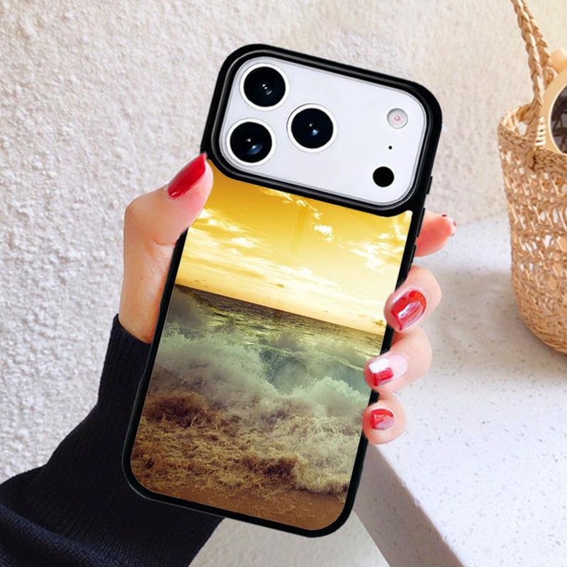 The Sea Waves Beach spray ocean island Phone Case For iPhone 17 Air 16 15 14 13 12 11 Pro Max Plus
