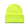 Warm Knitted Beanie For Women New Autumn Winter Skullies Fluorescent Ladies Cap