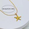 Versatile Ocean Star Pendant Necklace: Women's Holiday Style Clavicle Chain