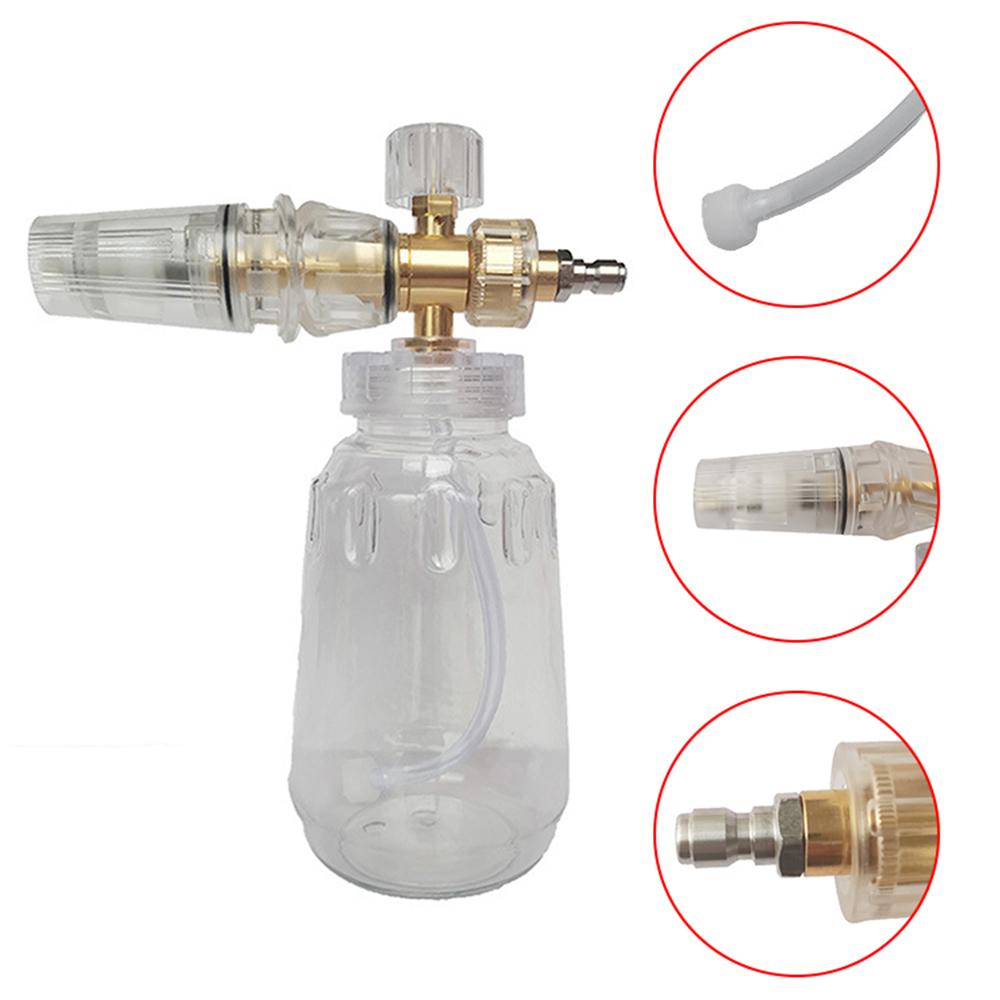 Foam Cannon for Pressure Washer, Car Foam Blaster Adjustable Snow Foam Lance with 14"" Quick