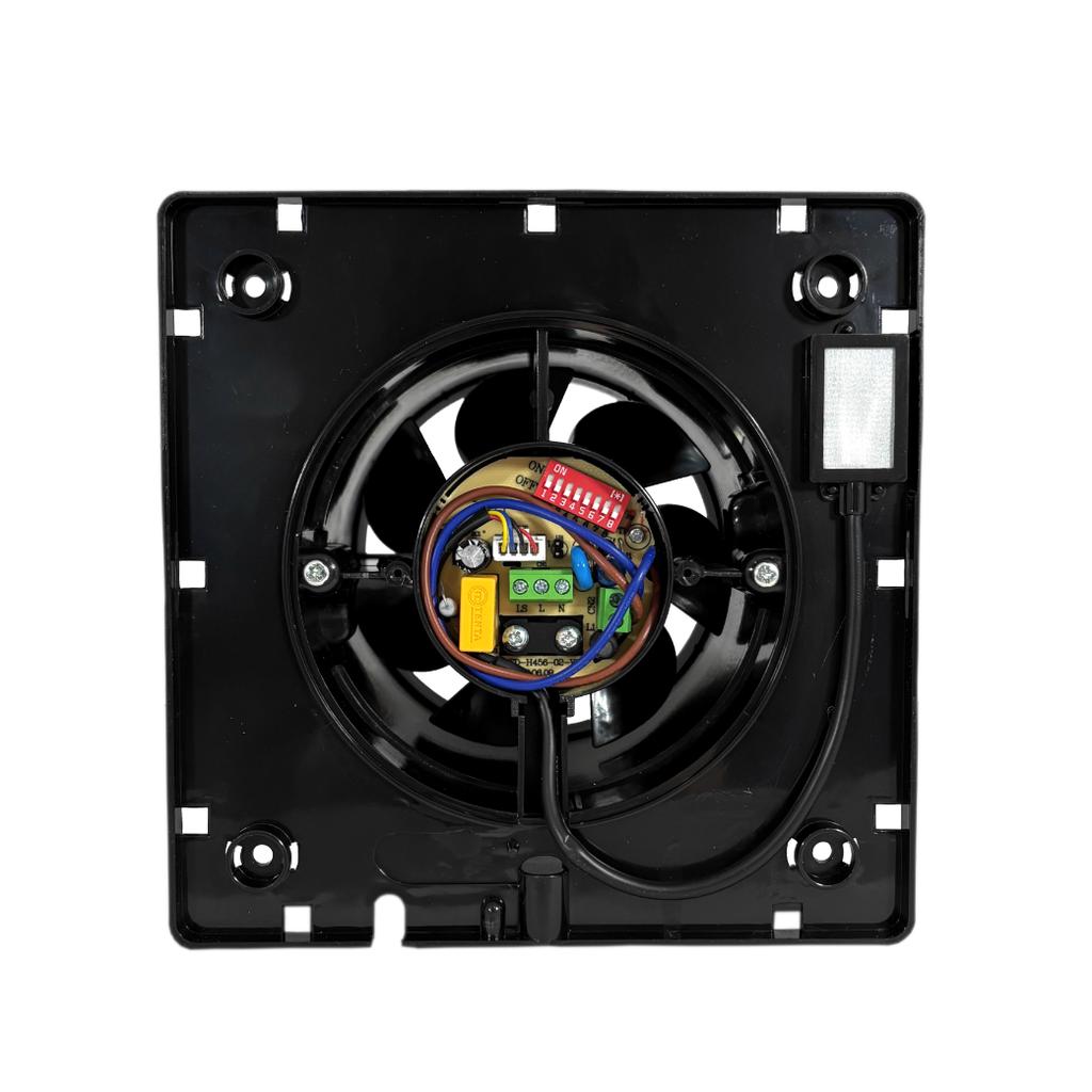Bathroom Fan Humidistat Glass NORTADA HOKURO HOK 120 H Timer Black