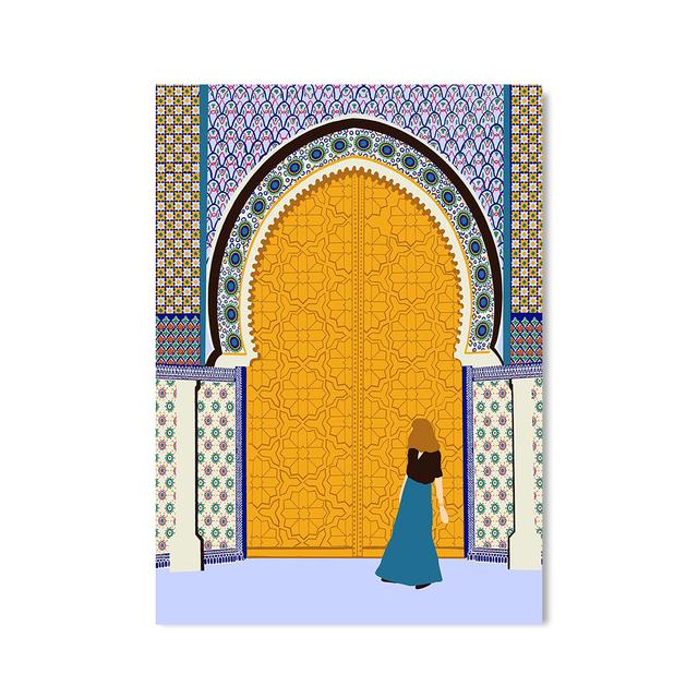 Travel Moroccan House Wall Art Painting Minimalist Architecture Canvas Posters Plant Prints Bohemian Wall Pictures Home Decor No Frame